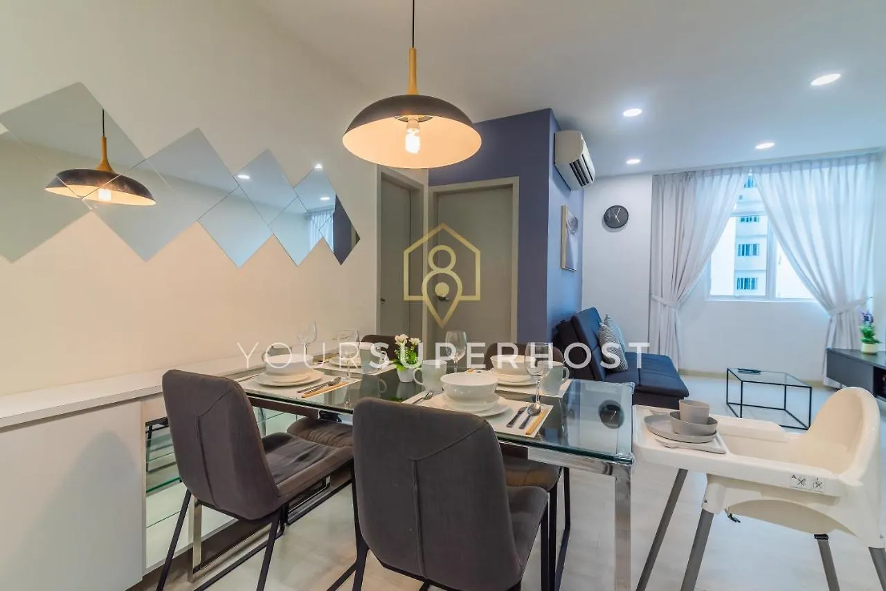 Family-Friendly 2Bedroom 6Pax Suite Georgetown Netflix Washdryer Machine George Town
