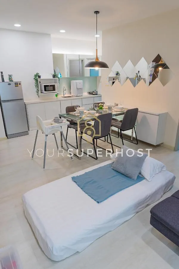 Family-Friendly 2Bedroom 6Pax Suite Georgetown Netflix Washdryer Machine Malaysia