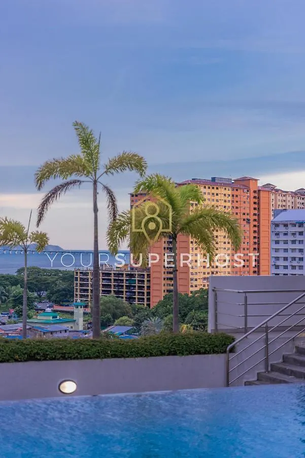 Family-Friendly 2Bedroom 6Pax Suite Georgetown Netflix Washdryer Machine 0*, George Town Malaysia