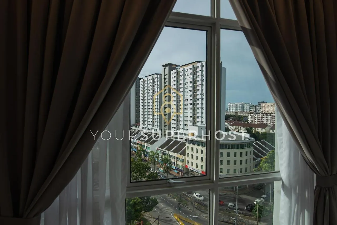 Family-Friendly 2Bedroom 6Pax Suite Georgetown Netflix Washdryer Machine 0*, George Town Malaysia